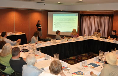 Summer Minnick gives legislative update to League Board