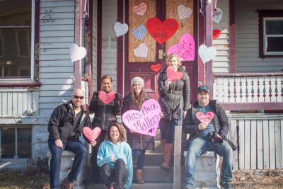 The Bay City heart bombing team (Photo courtesy Kristi Kozubel)