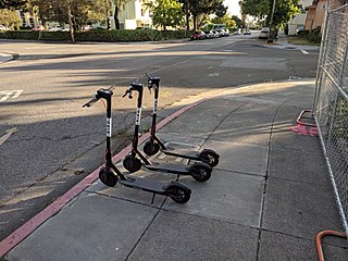 Bird scooter photo from Wikimedia Commons under Creative Commons license https://commons.wikimedia.org/wiki/File:Bird_scooters_on_the_sidewalk_in_San_Jose.jpg