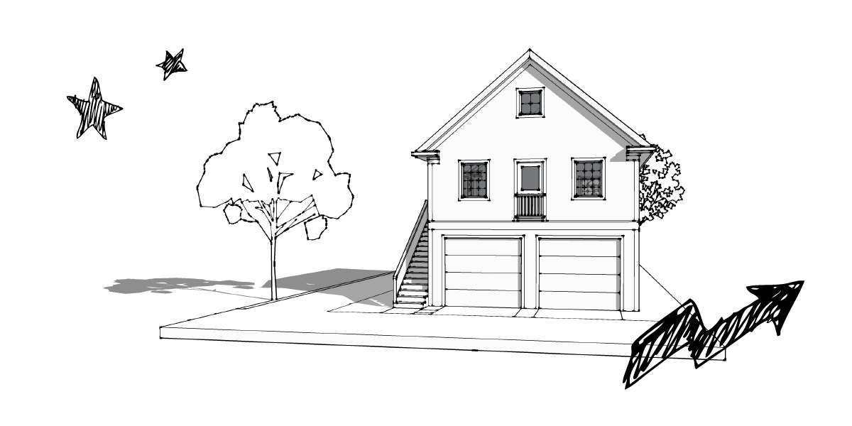Rendering of Abbot A housing.