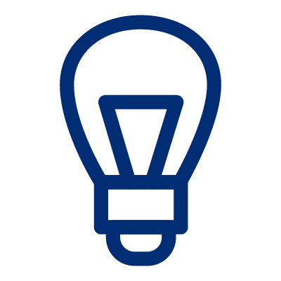 Light bulb icon.